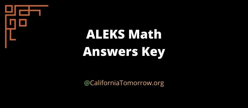 ALEKS Math answers key