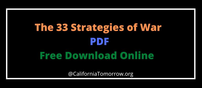 The 33 Strategies of War PDF Free Download Online